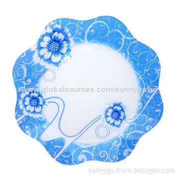 New Arrive Plate with Decal, 10mm Height, 210mm Top Diameter